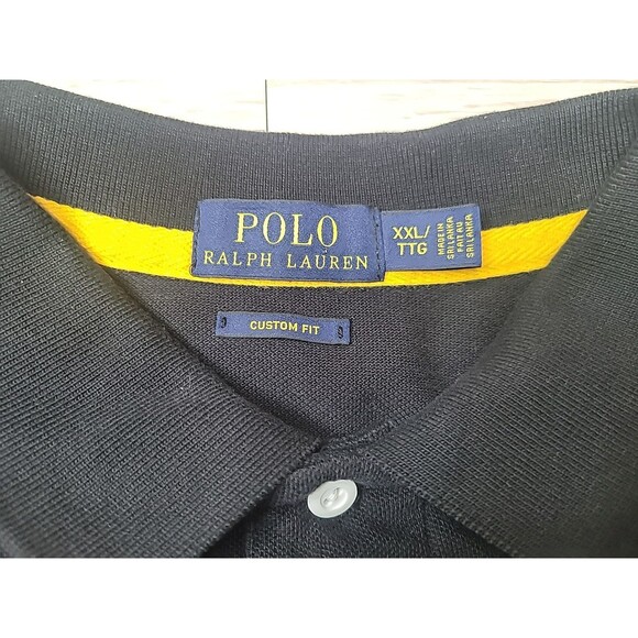 Polo Ralph Lauren Mens XXL Black Polo Shirt County Riders‎ & Jockey Club - Picture 10 of 15